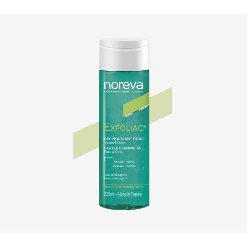 NOREVA EXFOLIAC GEL MOUSSANT DOUX 200ML