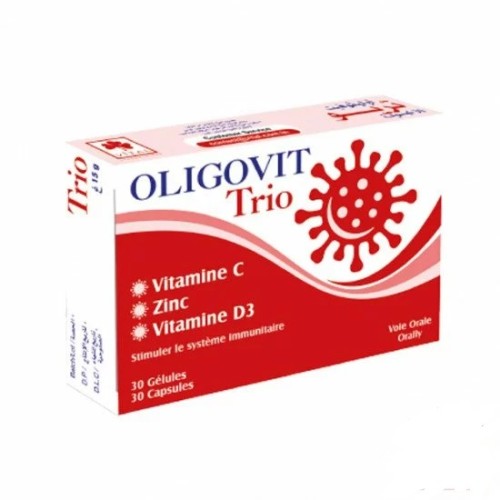 OLIGOVIT TRIO VITAMINE C VITAMINE D ZINC BT/30 GELULES