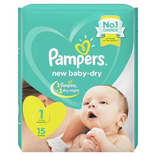 PAMPERS COUCHE T1 2-5 KG BOITE DE 15