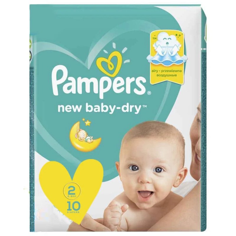 PAMPERS COUCHE T2 MINI 3-8KG BOITE DE 10