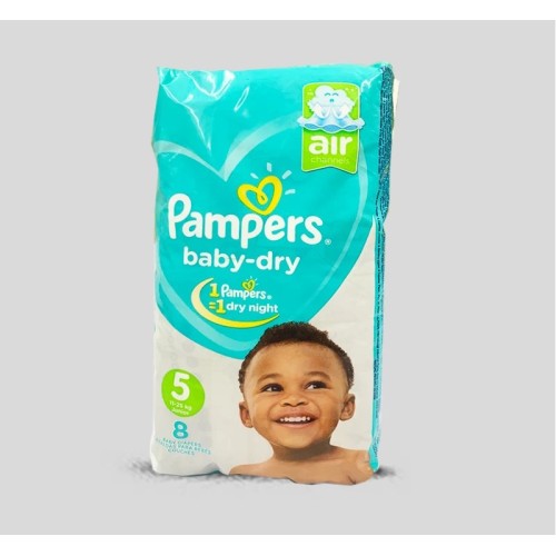 PAMPERS COUCHE T5 11-25KG BOITE DE 8