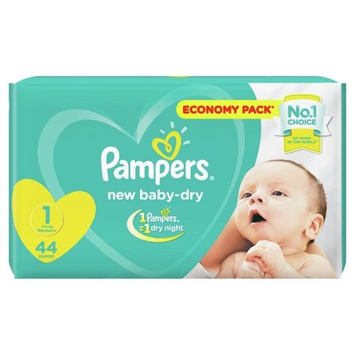 PAMPERS COUCHE T1 2-5KG BOITE DE 44