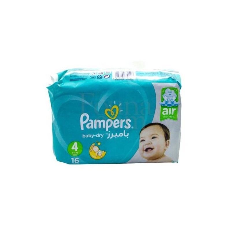 PAMPERS COUCHE T4 9-14KG BOITE DE 16