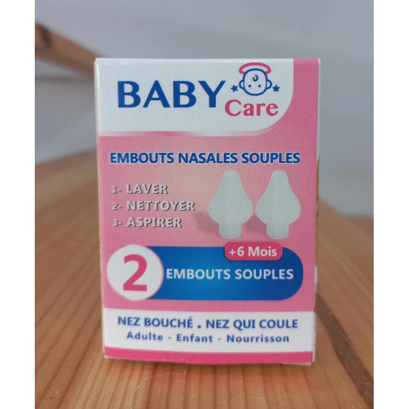 BABY CARE 2 EMBOUTS NASALS SOUPLES