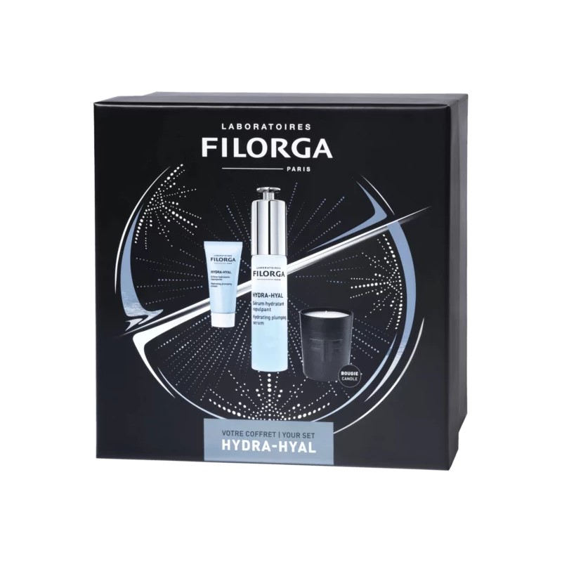 FILORGA COFFRET HYDRA-HYALU SERUM 30ML+HYDRA-HYALU CREME 15ML+ BOUGIE