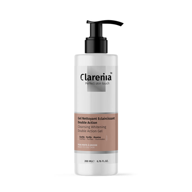 CLARENIA GEL NETTOYANT ECLAIRCISSANT DOUBLE ACTION PMG 200 ML