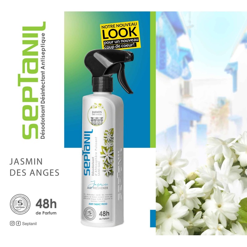 SEPTANIL DESODORISANT D'ATMOSPHERE PUISSANT JASMIN 500ML