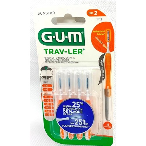 GUM BROSSETTE INTERDENTAIRE TRAV LER 0,9MM 4 PIECES 1412