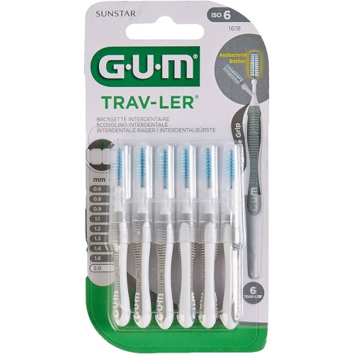 GUM BROSSETTE INTERDENTAIRE TRAV LER 4 PIECES 1618