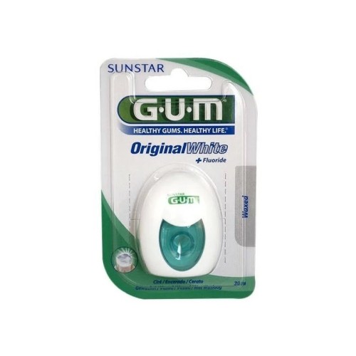 GUM FIL DENTAIRE ORIGINAL WHITE + FLUORIDE CIRE 30M 2040