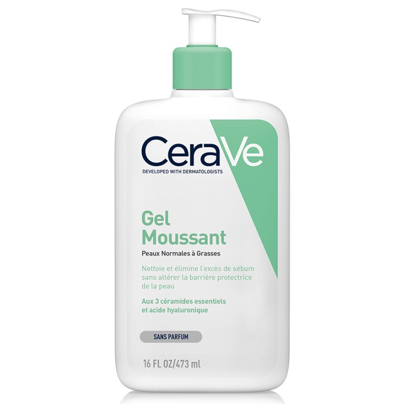 CERAVE GEL MOUSSANT peaux normale a grasse 473 ML