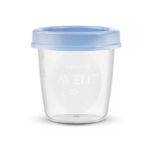 PHILIPS AVENT 10 POTS DE CONSERVATION DU LAIT MATERNEL 180ML 0M+