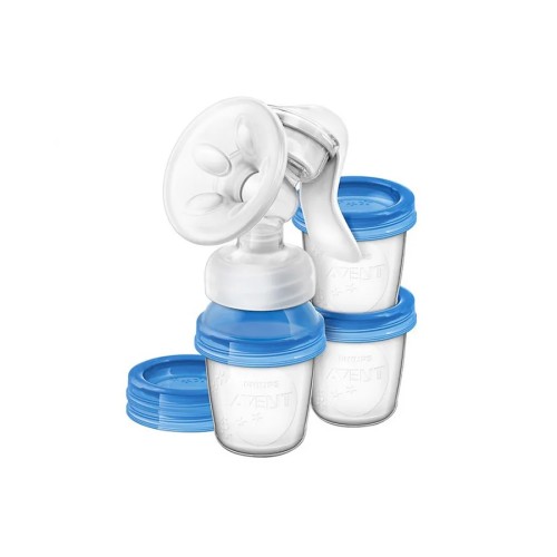 PHILIPS AVENT 10 POTS DE CONSERVATION DU LAIT MATERNEL 180ML 0M+