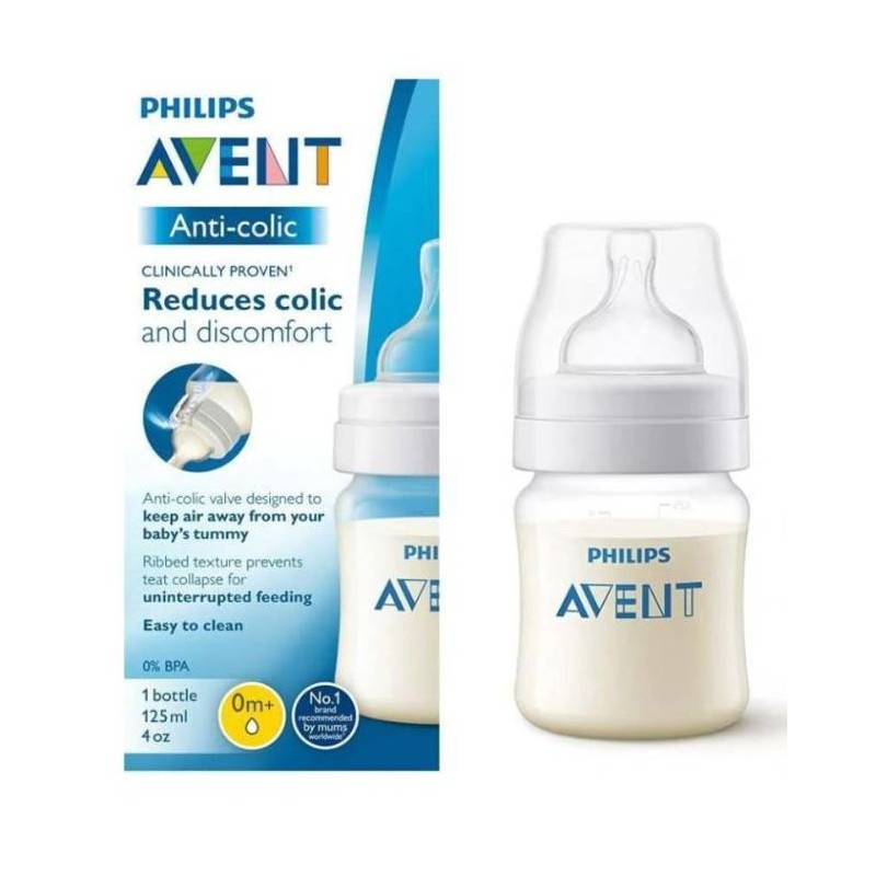 PHILIPS AVENT BIBERON ANTI-COLIQUE 0 MOIS+ 125ML