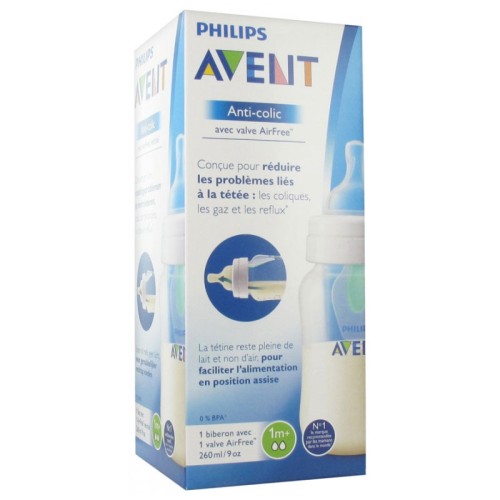 PHILIPS AVENT BIBERON ANTI-COLIQUE 1MOIS+ 260ML