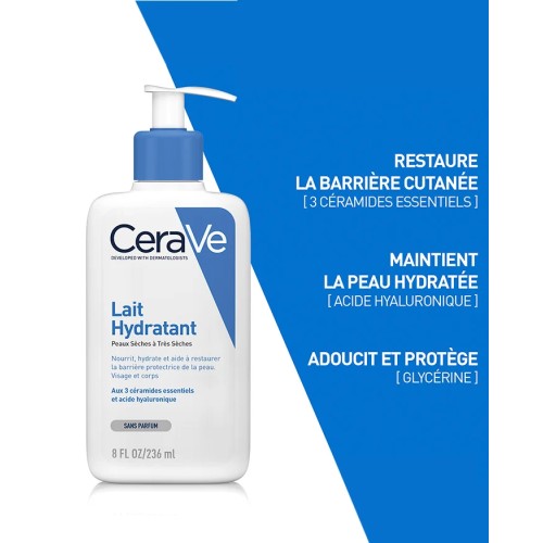 CERAVE LAIT HYDRATANT peaux seches 236ML