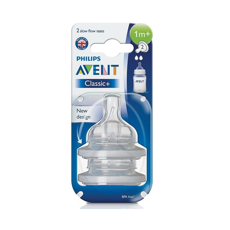 PHILIPS AVENT TETINE ANTI-COLIQUE 1MOIS+ DEBIT 2 2 PIECES