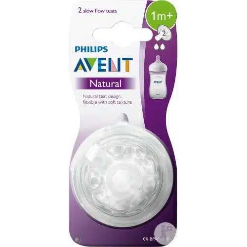 PHILIPS AVENT TETINE NATUREL 1MOIS+ DEBIT 2 2 PIECES