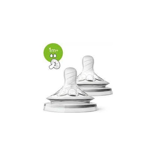 PHILIPS AVENT TETINE NATUREL 1MOIS+ DEBIT 2 2 PIECES