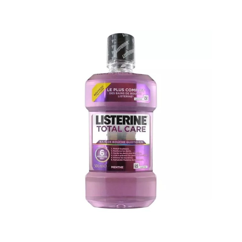 LISTERINE BAIN DE BOUCHE TOTAL CARE MENTHE 500ML