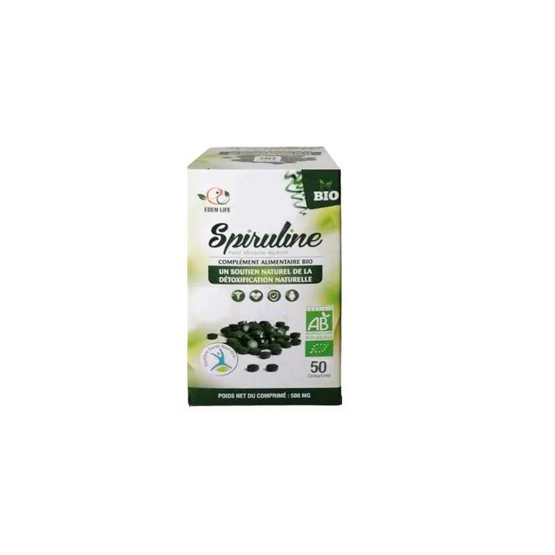 EDEN LIFE SPIRULINE BOITE DE 50 GELULES