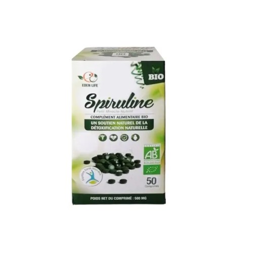 EDEN LIFE SPIRULINE BOITE DE 50 GELULES