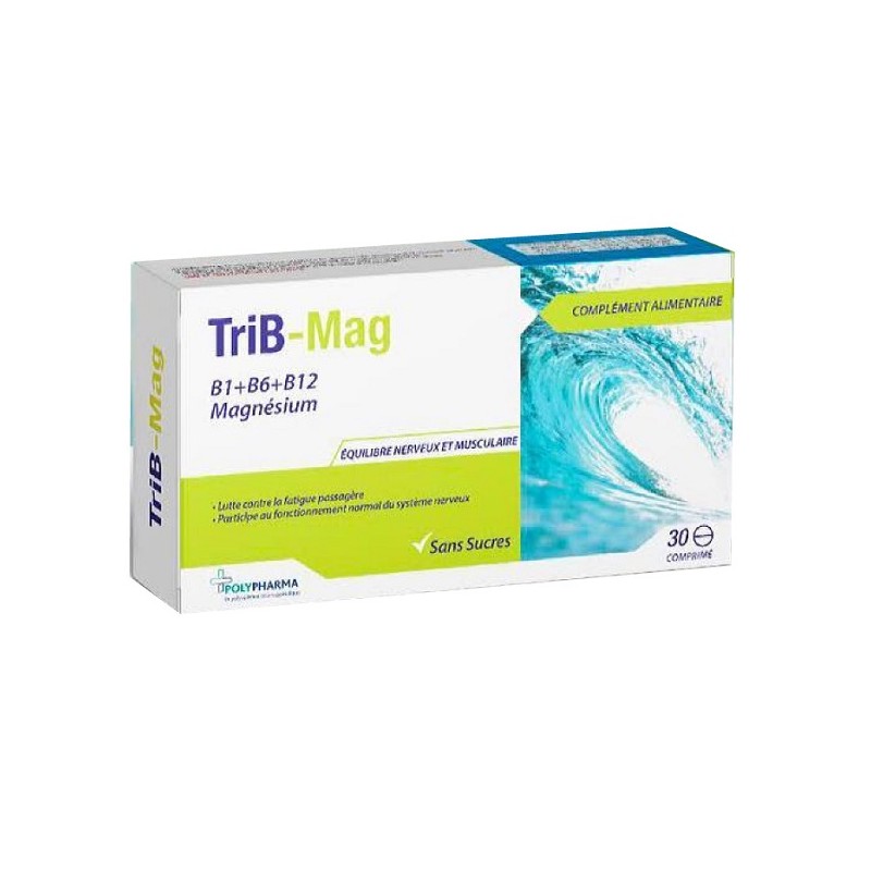 POLYPHARMA TRIB-MAG BOITE DE 30 COMPRIMES