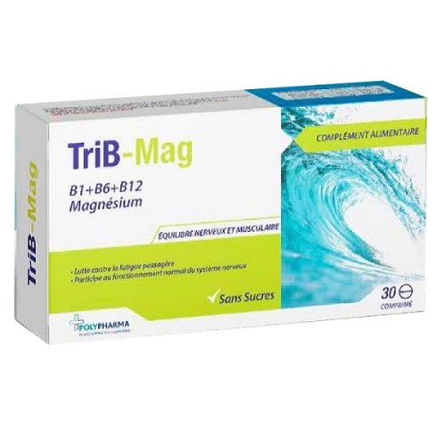 POLYPHARMA TRIB-MAG BOITE DE 30 COMPRIMES