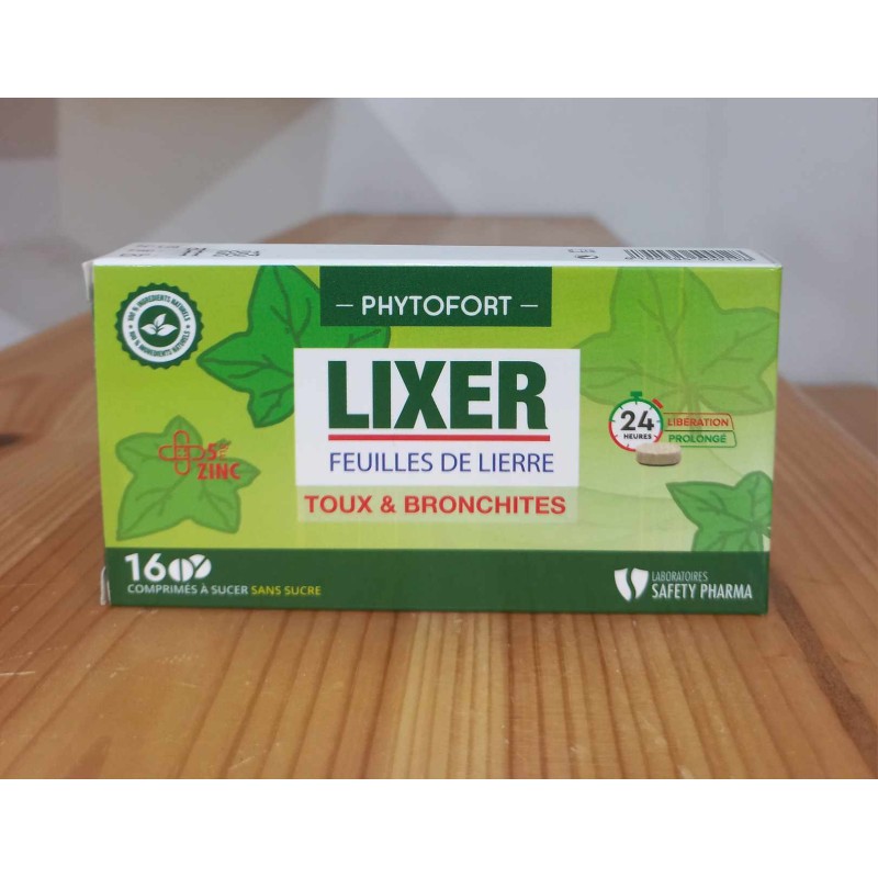 LIXER FEUILLES DE LIERRE TOUX ET BRONCHITES 16 COMPRIMES A SUCER