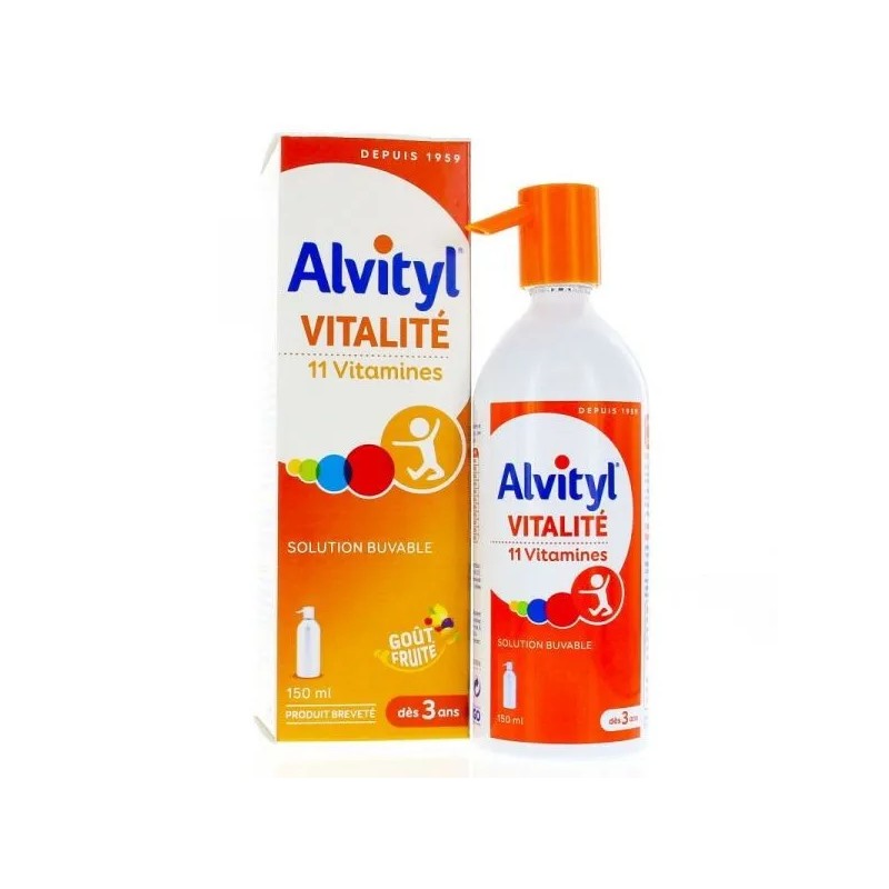 ALVITYL VITALITE SOLUTION BUVABLE DES 3 ANS 150ML