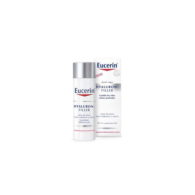 EUCERIN HYALURON-FILLER SOIN DE JOUR SPF15 PEAU NORMALE A MIXTE 50ML