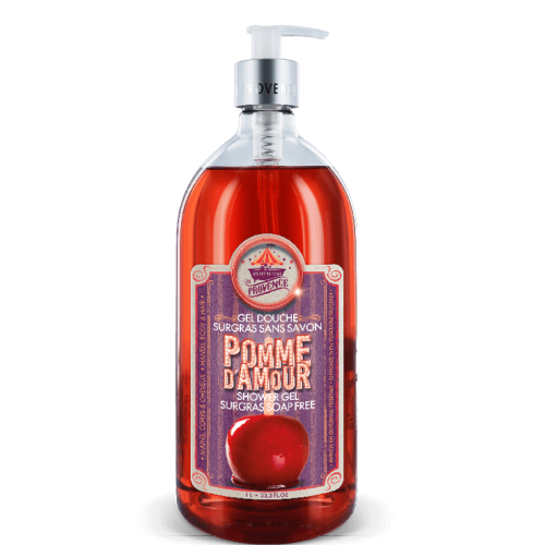 LES PETITS BAINS DE PROVENCE GEL DOUCHE POMME D'AMOUR 1L