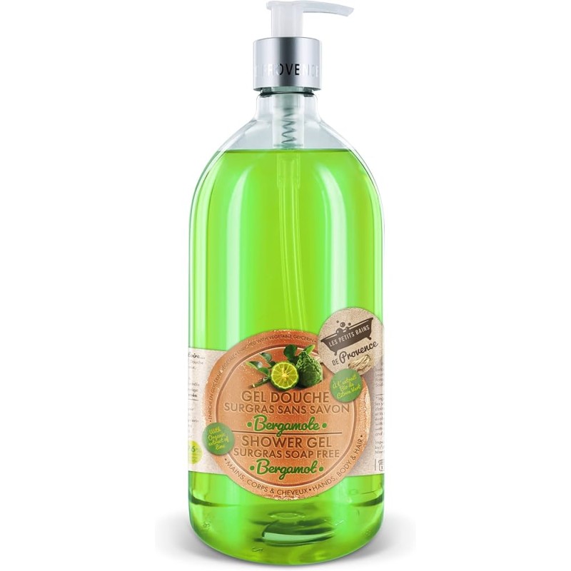 LES PETITS BAINS DE PROVENCE GEL DOUCHE BERGAMOTE 1L