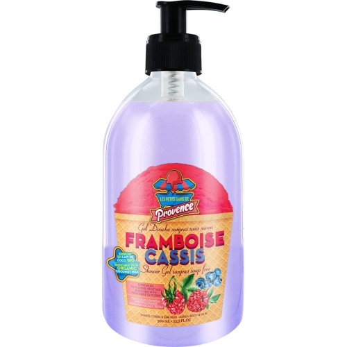 LES PETITS BAINS DE PROVENCE GEL DOUCHE ENFANT FRAMBOISE CASSIS 500ML