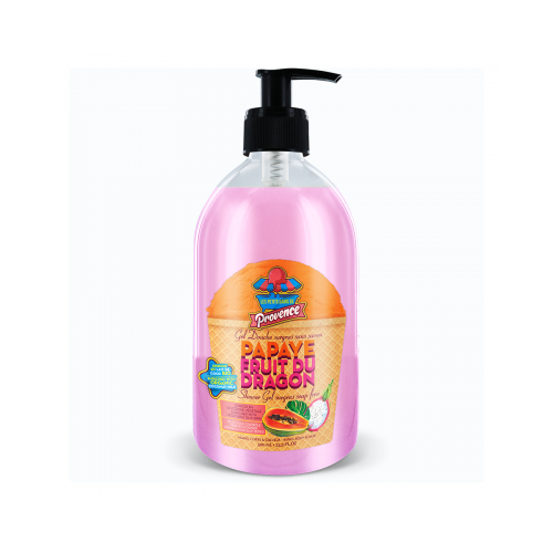 LES PETITS BAINS DE PROVENCE GEL DOUCHE ENFANT PAPAYE FRUIT DU DRAGON 500ML