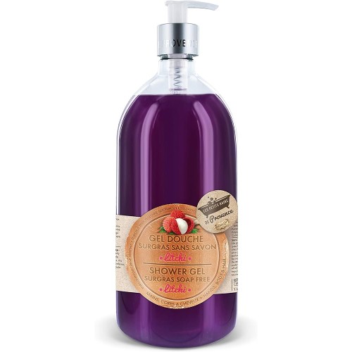 LES PETITS BAINS DE PROVENCE GEL DOUCHE LITCHI 1L