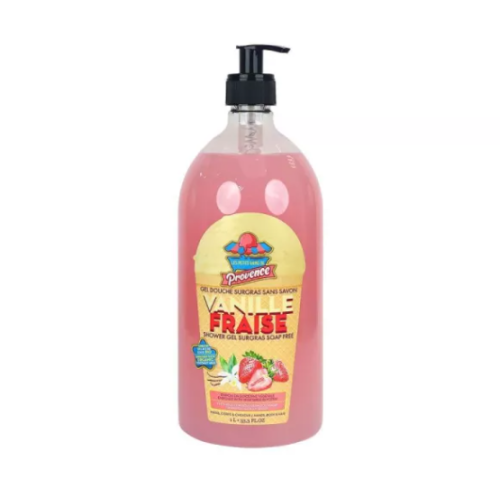 LES PETITS BAINS DE PROVENCE GEL DOUCHE VANILLE FRAISE 1L