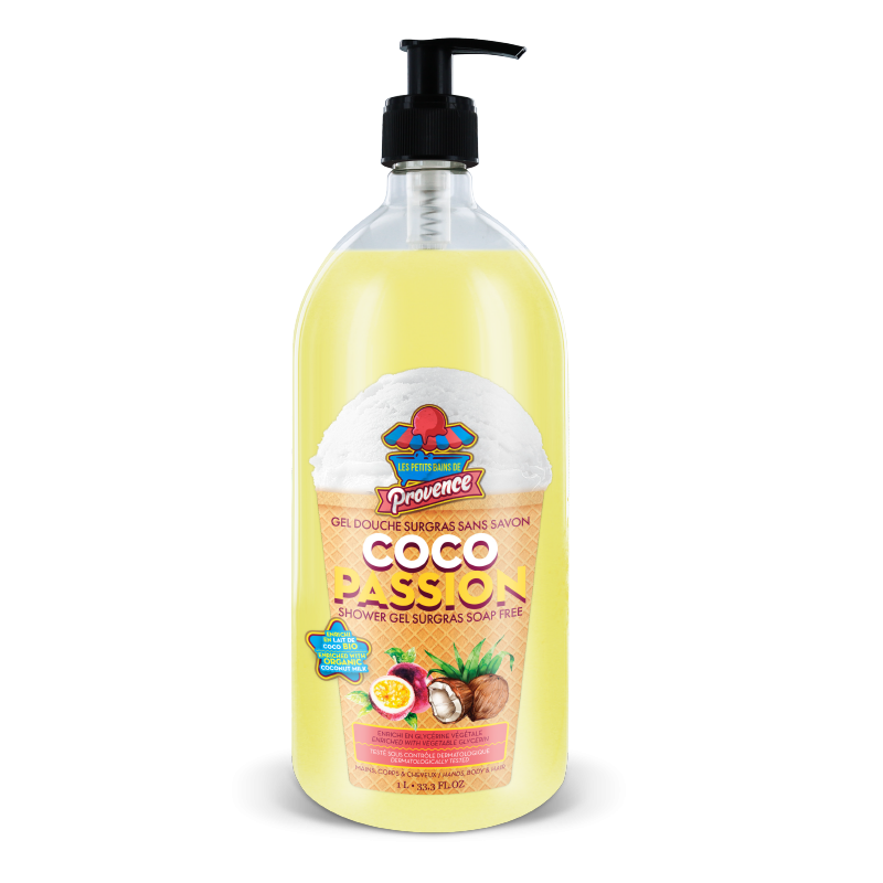 LES PETITS BAINS DE PROVENCE GEL DOUCHE COCO PASSION 1L