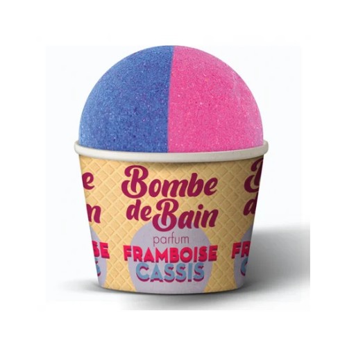 LES PETITS BAINS DE PROVENCE BOMBE DE BAIN FRAMBOISE CASSIS