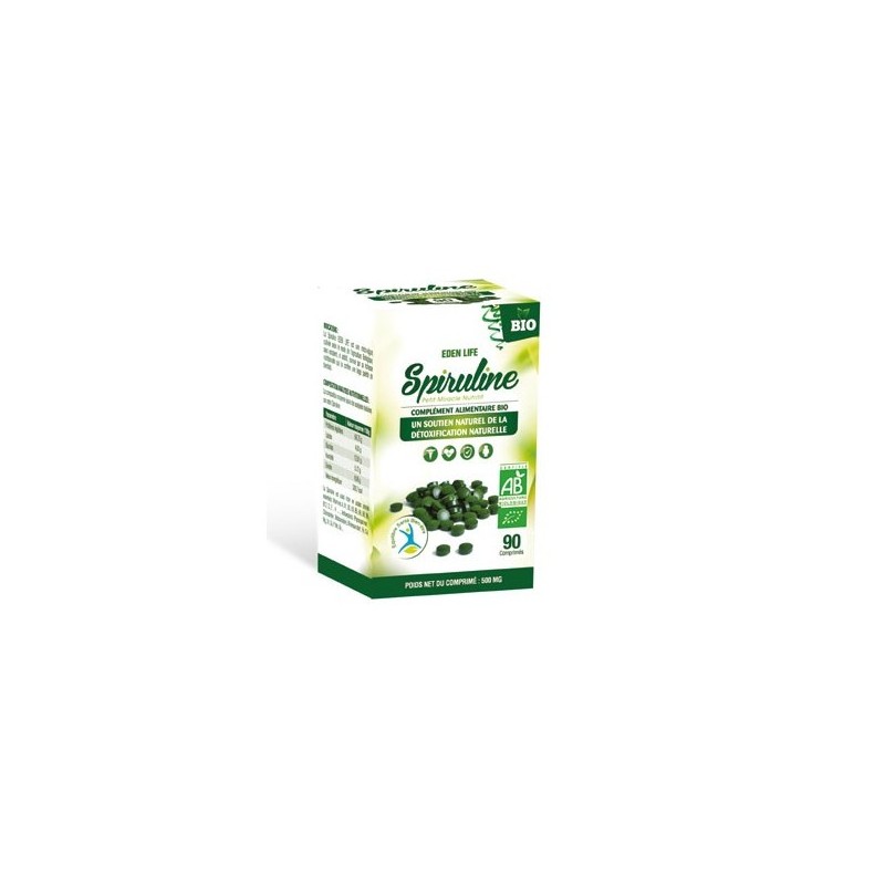 EDEN LIFE SPIRULINE 90 COMPRIMES