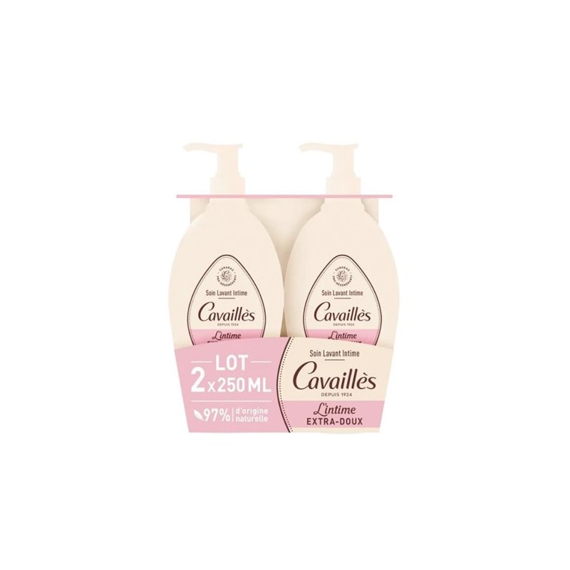 ROGE CAVAILLES LOT DE 2 SOIN INTIME EXTRA DOUX 250ML