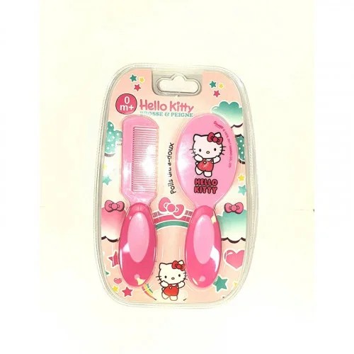 BABY PUR BROSSE ET PEIGNE HELLO KITTY 0MOIS+