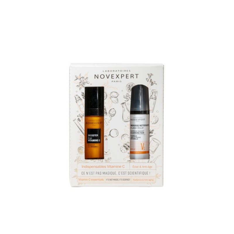 NOVEXPERT COFFRET BOOSTER VIT C + MOUSSE FLASH