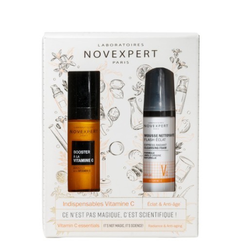 NOVEXPERT COFFRET BOOSTER VIT C + MOUSSE FLASH