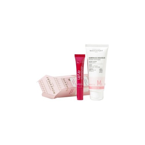 NOVEXPERT COFFRET DUO GOMMAGE DOUX + SOIN REPULPANT LEVERES