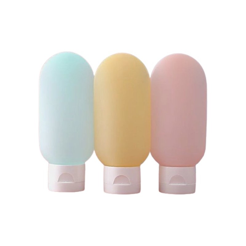 PACK DE 3 BOUTEILLES DE VOYAGE BLEU/JAUNE/ROSE