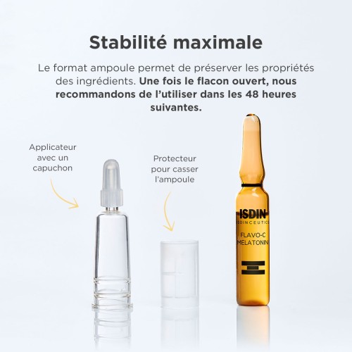 ISDIN FLAVO-C MELATONIN SERUM 10 AMPOULES DE 2 ML