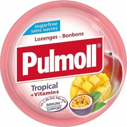 PULMOLL PASTILLE TROPICAL + VITAMINES 45GR