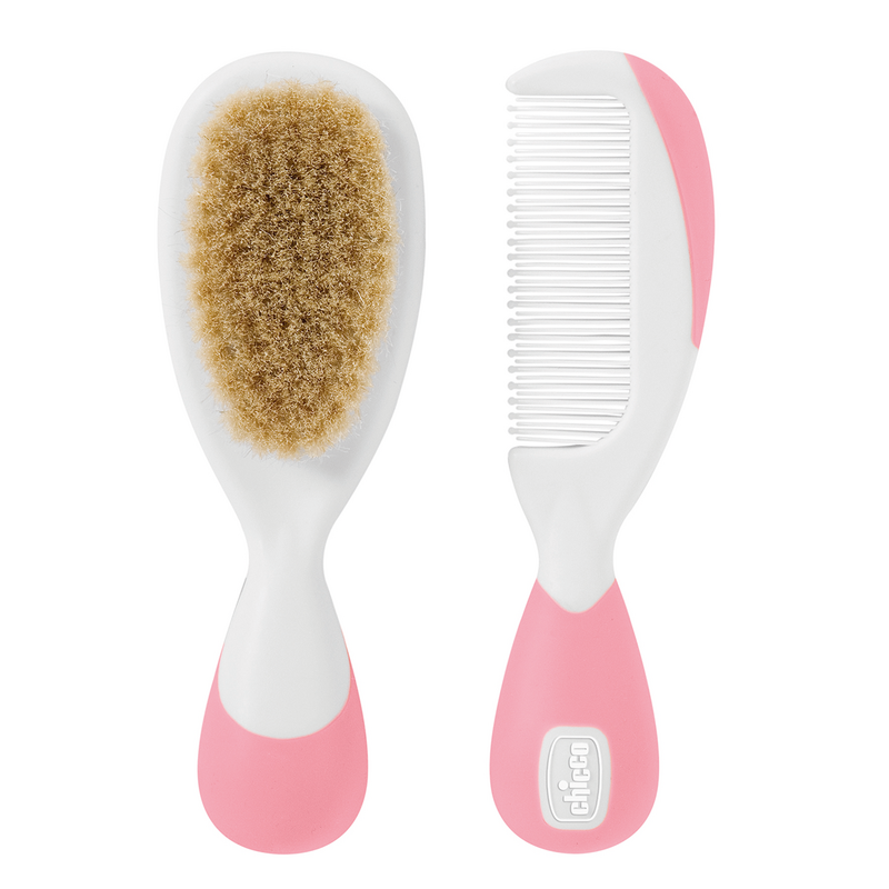 CHICCO BROSSE ET PEIGNE ROSE