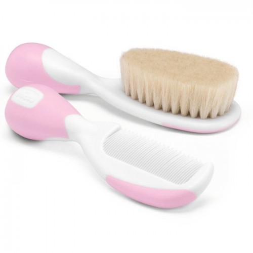 CHICCO BROSSE ET PEIGNE ROSE